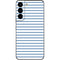 Blue and White Stripes Galaxy S22 Skin